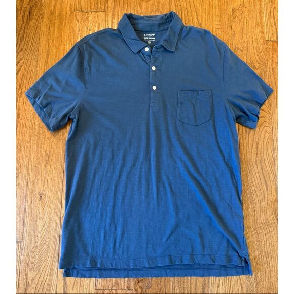 J.crew slub cotton pocket front polo size large - Picture 2 of 7
